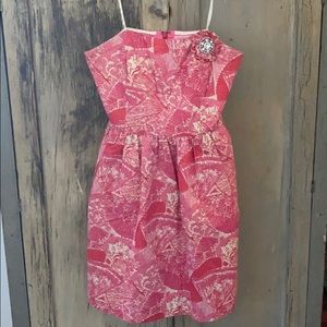 Lilly Pulitzer pink strapless dress